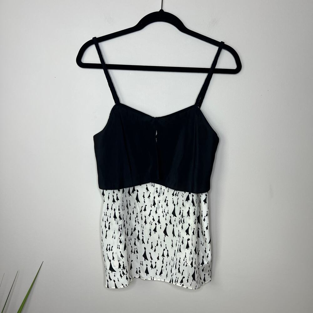 Anthropologie Girls‎ from Savoy Silk Blouse Tank Top Braided Straps Summer SZ 12